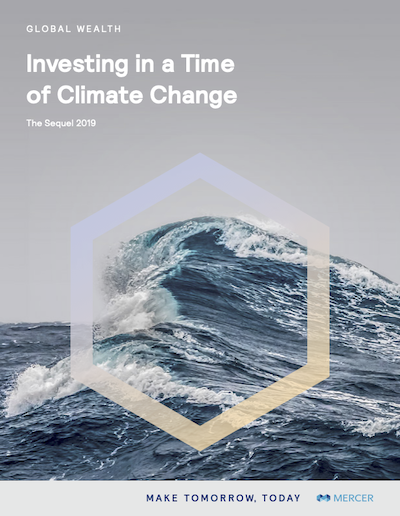 Investing in a Time of Climate Change - The Sequel 2019 report cover